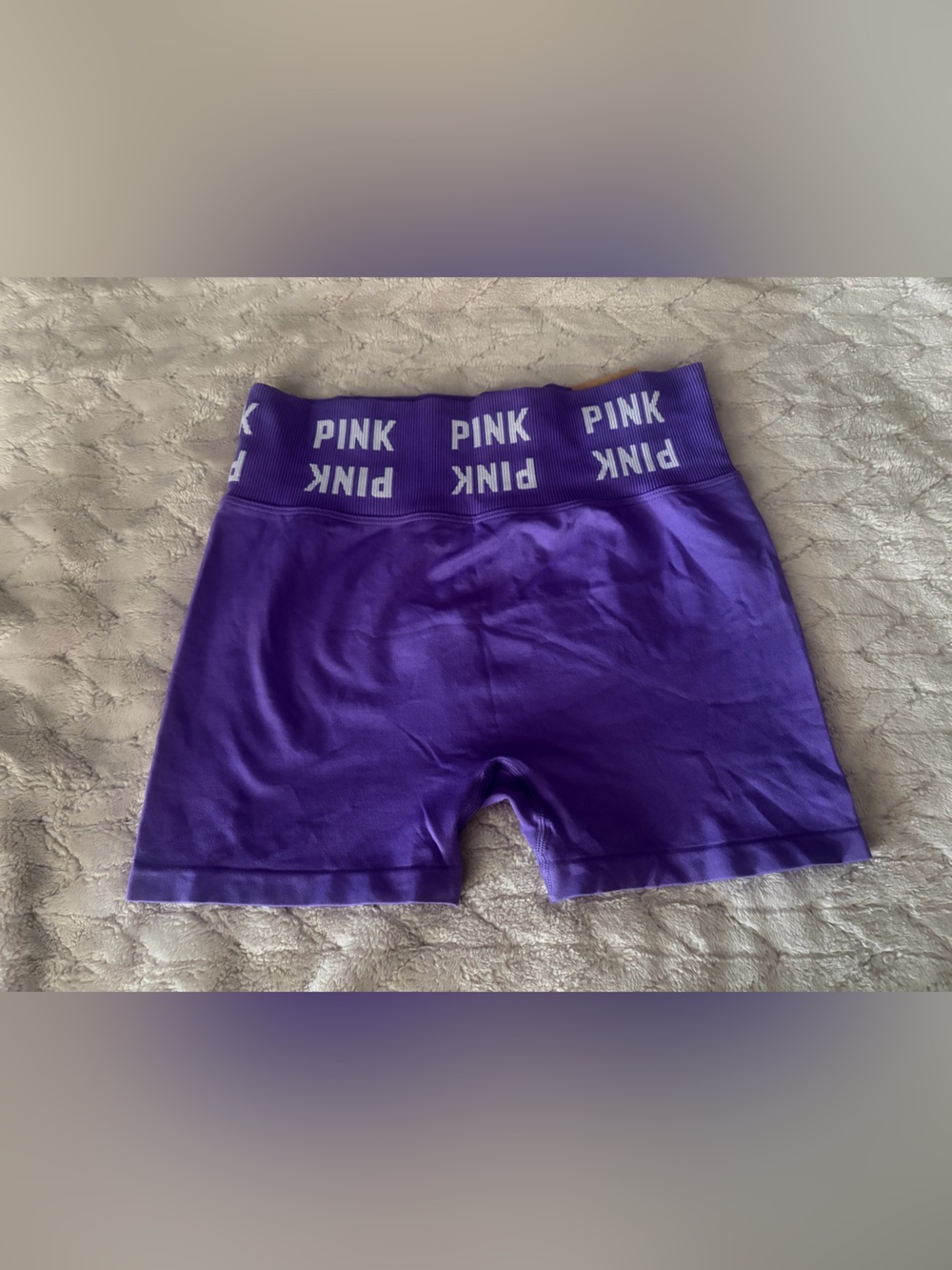 PINK Seamless Active High Waist 3” Shortie Purple